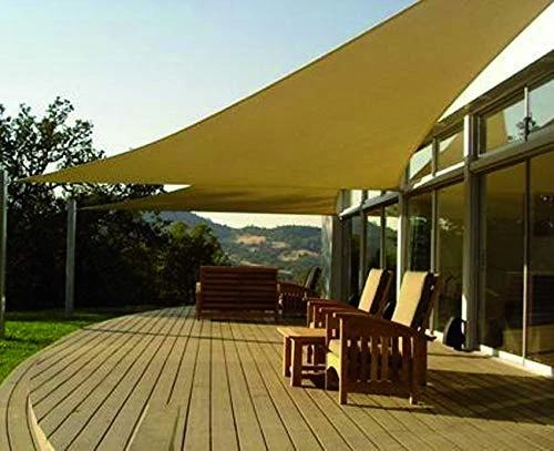 Vigor 80825 Sun Shade Net - Beige Square 3.6 x 3.6 m