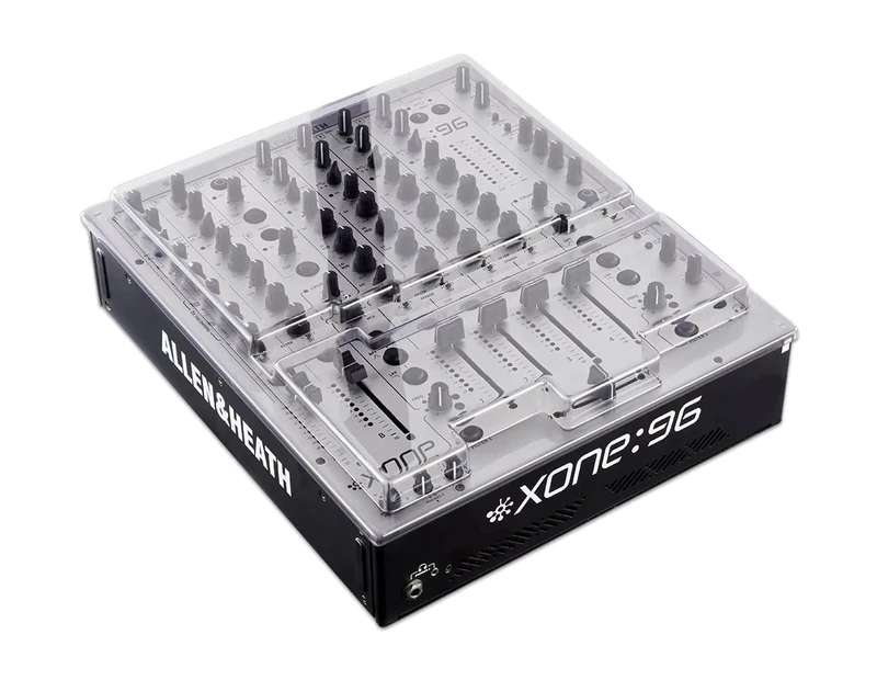 Decksaver Cover for Allen & Heath Xone 96 - Super-Durable Polycarbonate Protective lid in Smoked Clear Colour, Made in The UK - The DJs' Choice for Unbeatable Protection