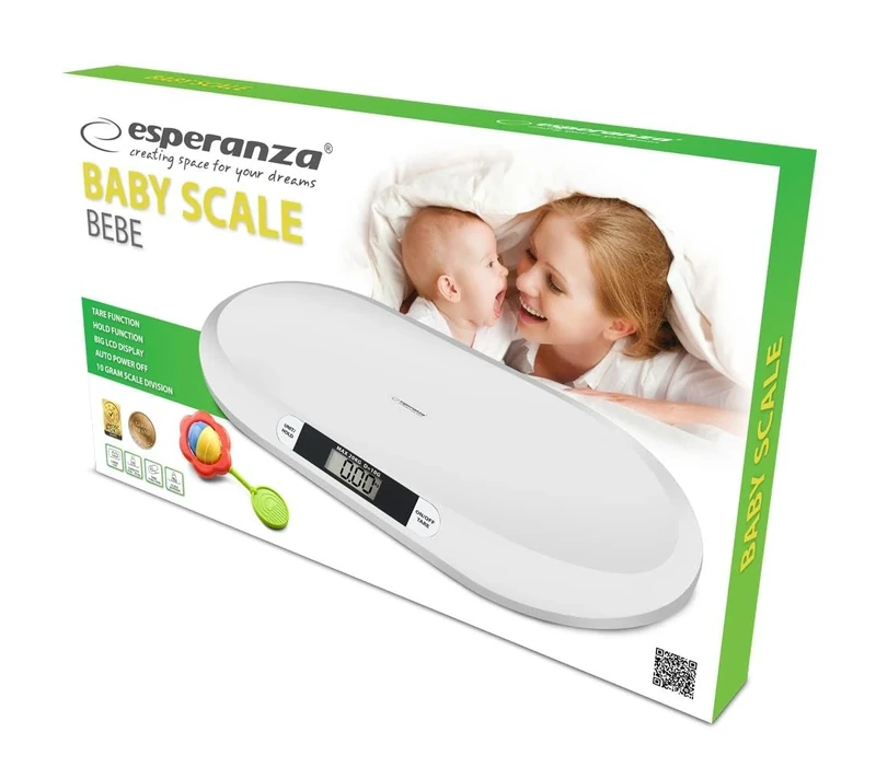 ESPERANZA Weighing Scale Digital for Children BEBE EBS019 (Electronic White Colour) - Image 1