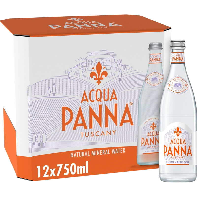 Acqua Panna Still Natural Mineral Water Glass 12x750ml