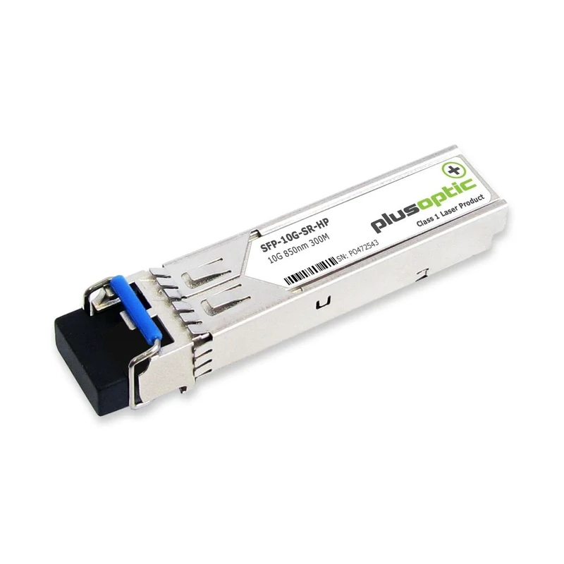 Plusoptic SFP-10G-SR-HP 10000Mbps SFP+ 850nm Fiber Optic Network Transmitter Module (Fiber Optic 10000Mbps, SFP+, LC, SR, 300m)