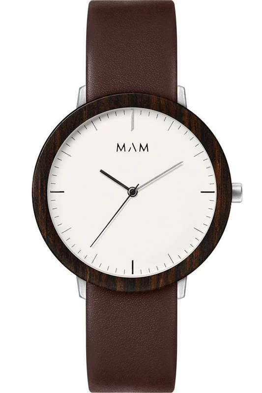MAM Originals Unisex Watch 628, Brown, 39MM, Strip