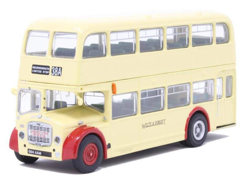 Corgi Diecast Model Vehicles - OM40821A Bristol Lodekka Wilts and Dorset 38A Salisbury Limited Stop, Men & Women Souvenir Gifts from UK -Toy Bus Models for Boys, Gift for Motor Enthusiasts