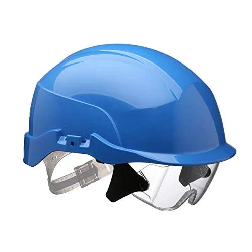 SPECTRUM BLUE HELMET C/W EYE SHIELD (S20BR) - Image 1