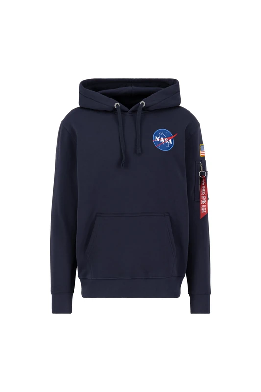 Alpha Industries Men's Space Shuttle Hoody Hooded Sweatshirt, Rep.Blue, XS
