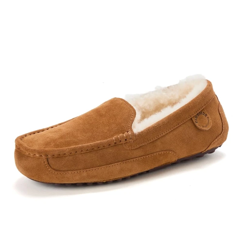 Fireside by Dearfoams Men's Melbourne Slipper - Chestnut, 8 UK