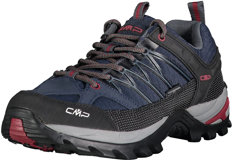 CMP Rigel Boys' Trekking & Hiking Shoes, asphalt syrah, 7.5 UK