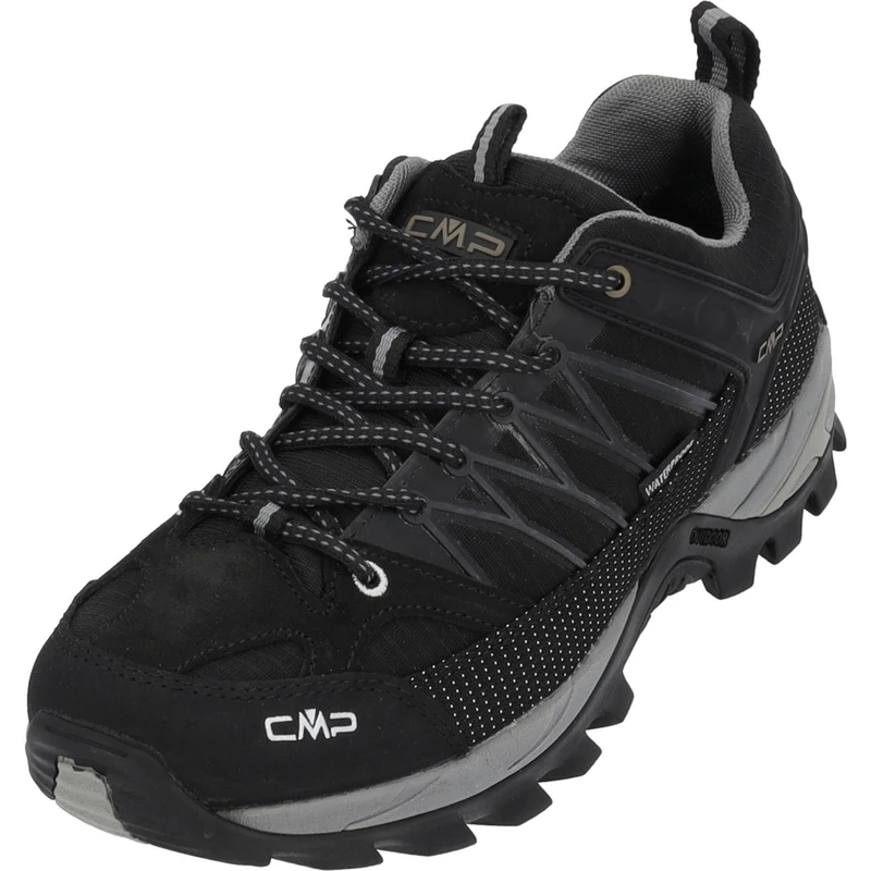 CMP Men's Rigel Low Trekking Shoes WP, Black Grey, 8 UK
