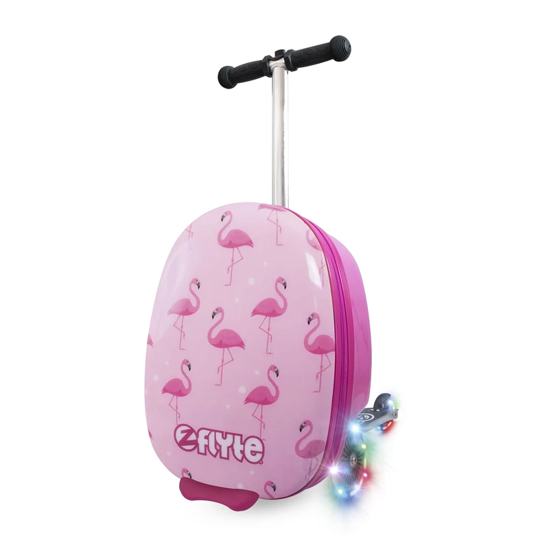 Flyte Fifi The Flamingo 2-in-1 Kids Suitcase Scooter - 25L