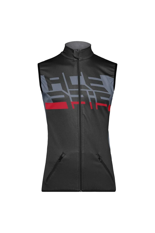 SOFTSHELL X-WIND VEST Grey/Orange XXL