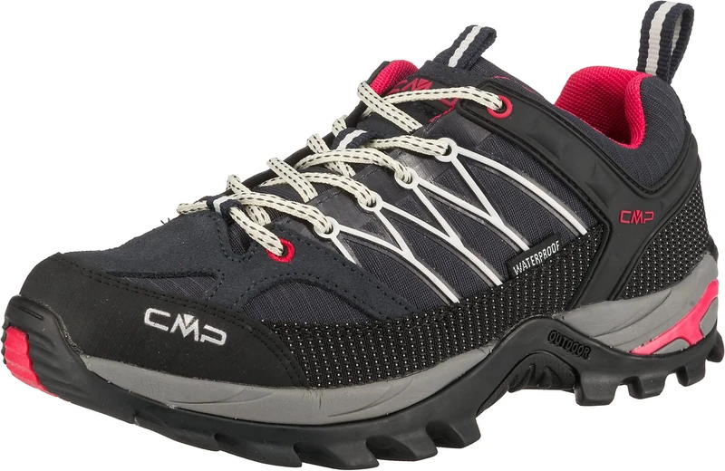 CMP Women's Rigel Low WMN Trekking Shoe WP, Anthracite Off White, 4 UK