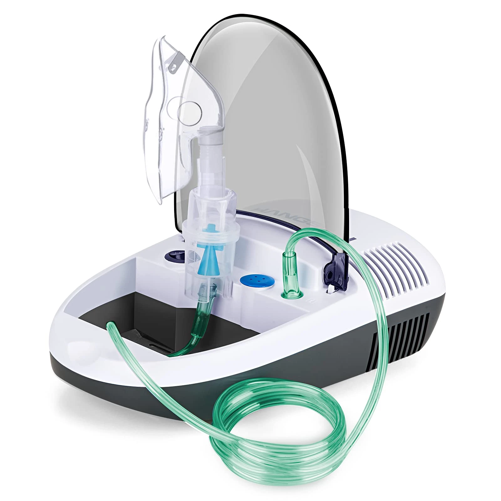 Hangsun Nebuliser Machine for Adults and Kids Compressor Nebulizer Compact Inhaler CN680 with Portable Design and Built-in Storage Box for Home Use