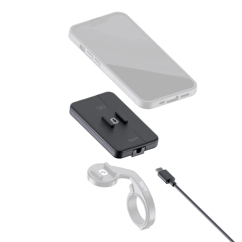 SP Connect Unisex's SP Wireless Charging Module Charger, Black, One Size - Image 1