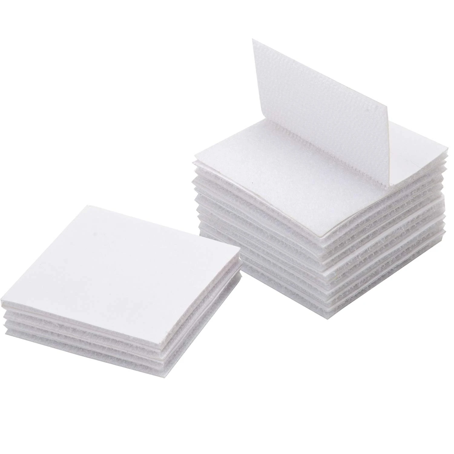 BRAVESHINE Industrial Strength Sticky Pads Heavy Duty, Extra Strong Hook and Loop Strip Tape, Double Sided Sticky Pads for Home, Office, School and Workshop Use (12White:60x60mm, White)