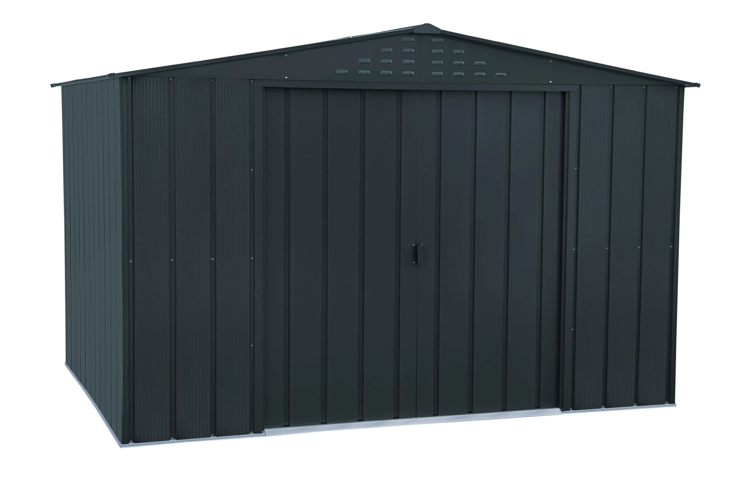 Duramax - Garden shed - COLOSSUS 10x8 - Metal - anthracite grey - 3.25 x 2.44 x 2.10 m