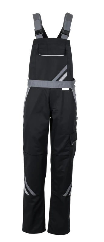 Planam 2719044 Highline Women's Dungarees, Black/Slate/Zinc, Size 44