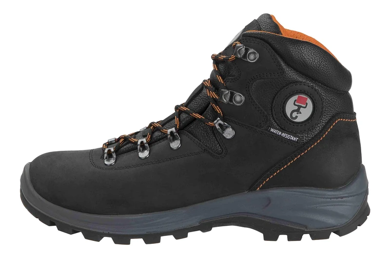 DOGGO Unisex Adults’ Asta Biker Boots, Black (Schwarz/Orange Schwarz/Orange), 11 UK