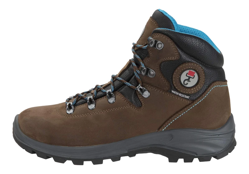 DOGGO Men's Asta Biker Boots, Brown (Braun/Blau Braun/Blau), 4 UK