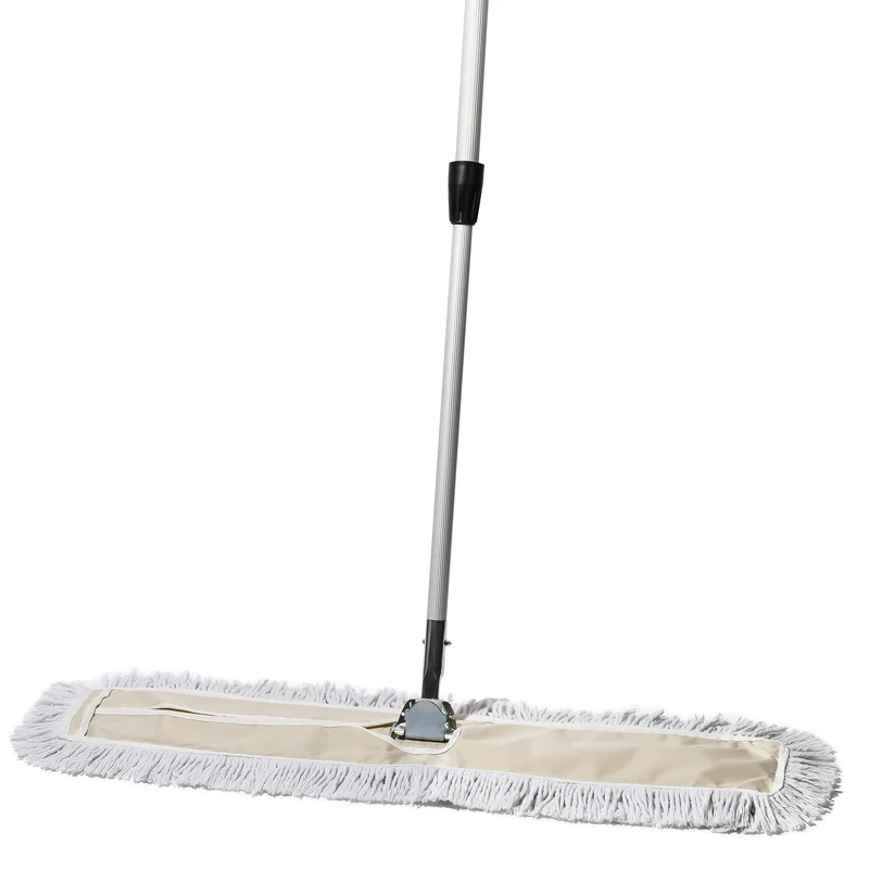 Tidy Tools Commercial Dust Mop & Floor Sweeper, 36 in. Dust Mop for Hardwood Floors, Cotton Reusable Dust Mop Head, Extendable Mop Handle, Industrial Dry Mop for Floor Cleaning & Janitorial Supplies - Image 1