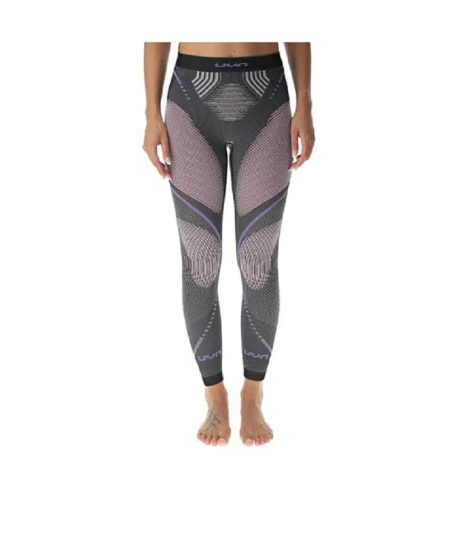 UYN U100020 EVOLUTYON UW LONG MELANGE Pants Women's Anthracite Melange/Raspberry/Purple XS