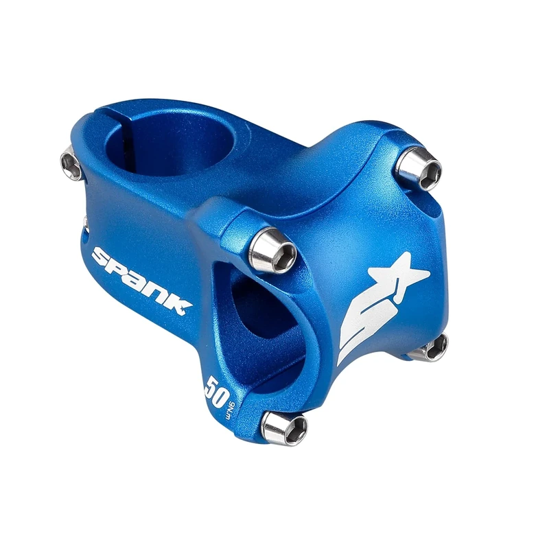 Spank Sike Race 2.0/ LG.50mm/Dia. 31.8 mm Unisex Adult Mountain Bike/E-Bike Stem, Blue