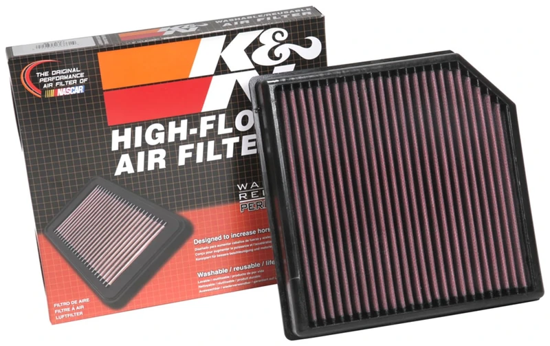 K&N Engine Air Filter, High Performance, Premium, Washable, Replacement Filter, Compatible with 2018-2019 VOLVO XC40, 33-3127