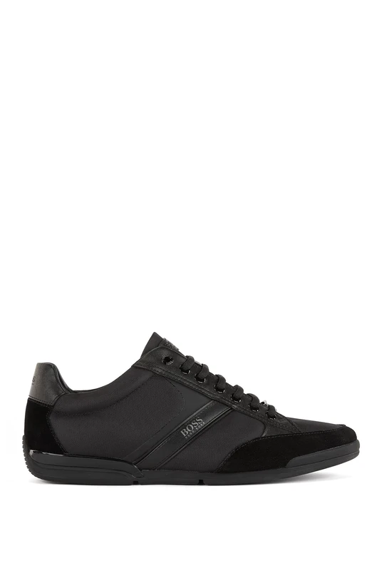 BOSS Mens Saturn Lowp Low-Profile Trainers with Bamboo-Charcoal Lining Size 7