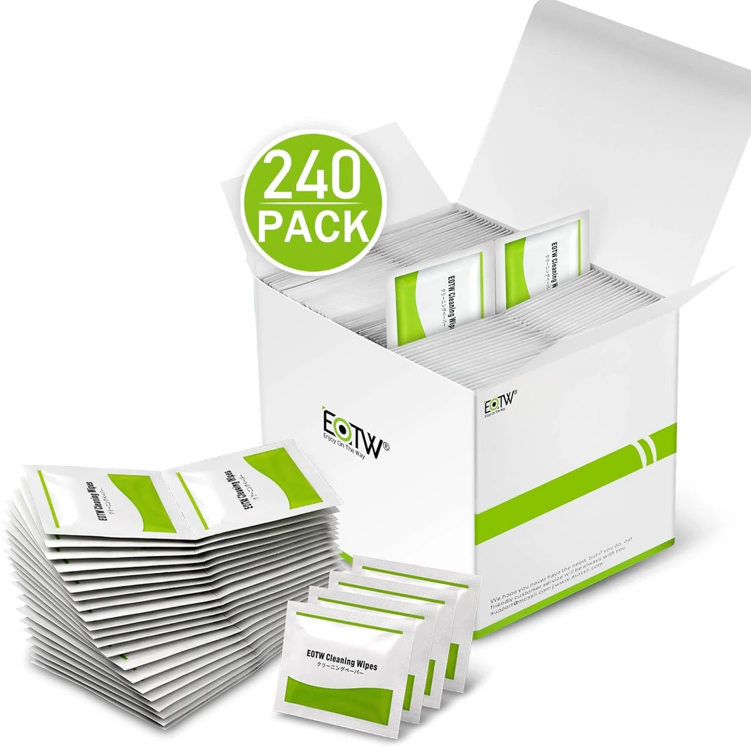 Screen Wipes Individually Wrapped,EOTW 240 Computer Screen Cleaner Wipes for Monitor/Laptop/iPad/Mobile Phone/LCD TV/Tablet PC/Keyboard Cleaning Kit