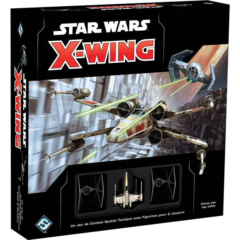 Fantasy Flight Games - Star Wars X-Wing 2nd Edition - Strategic Action Figure Game - Golden Ace - Tactical Space Combat - Fast and Immersive Game - 2 Players - Ages 14 and Above - 45 Min - French
