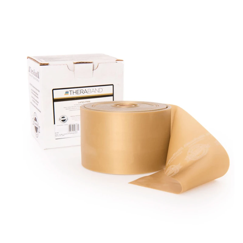 THERABAND Latex Free Exercise Band 25 Feet Gold | Maximum Heavy, One Size - Image 1