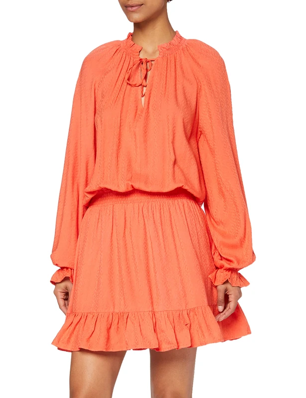 SPARKZ COPENHAGEN Women's VIGGA Dress Dress, Red (Sunset Red 545), 10 (Manufacturer Size:M)