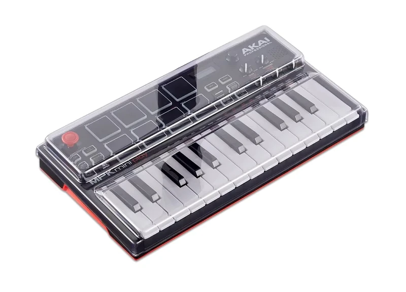 Decksaver LE Cover for Akai MPK Mini Play MK1/2- Super-Durable Polycarbonate Protective lid in Smoked Clear Colour, Made in The UK - The Producers' Choice for Unbeatable Protection