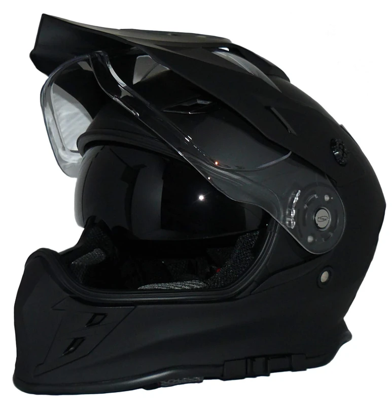 protectWEAR Cross helmet Enduro helmet Motorcycle helmet with integrated sun visor and visor V331-SM - XL