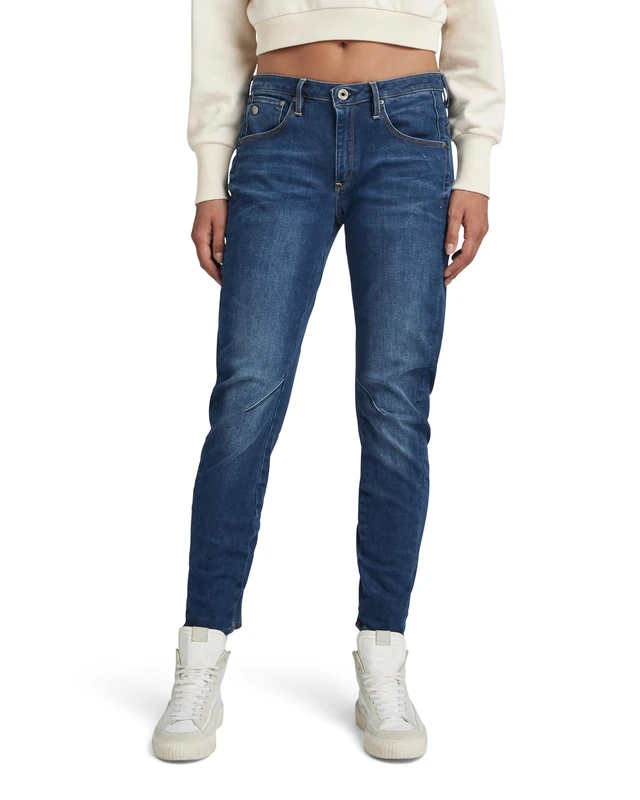 G-STAR Women's Arc 3D Low Waist Boyfriend Jeans, Blue (Medium Aged 60892-6553-071), 24W / 32L