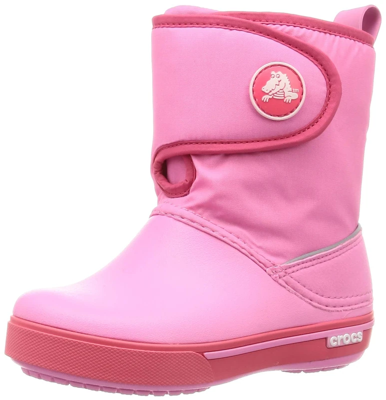 Crocs Crocband II.5 Gust Boot, Unisex Kids’ Snow Boots, Pink (Pink Lemonade/Poppy 6sd), 2 (33/34 EU)))