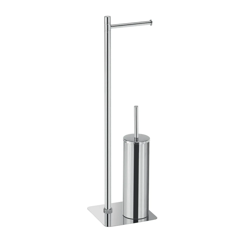 Gedy ARTU Foot Column, Stainless Steel, Chrome, 17 x 16 x 65.5 cm