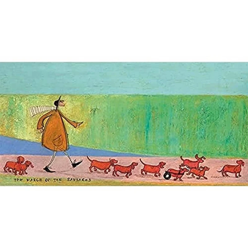 Sam Toft (The March of The Sausages) Canvas Print