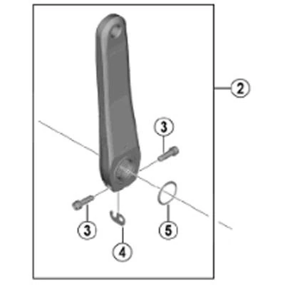 Shimano Spares FC-R7000 left hand crank arm unit, 165 mm, black