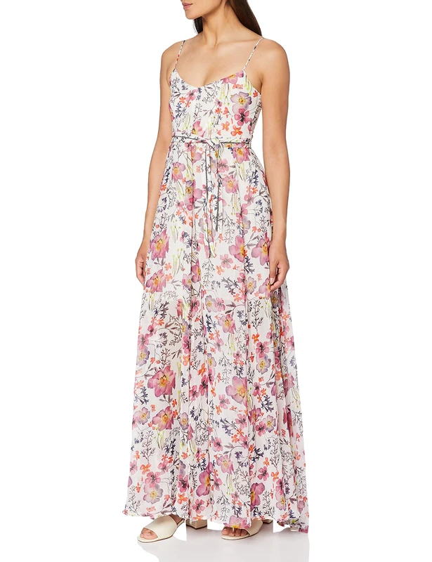 Religion Women's Ethereal Maxi Dress Party, White (Botany Print 888), (Size:12) - Image 1