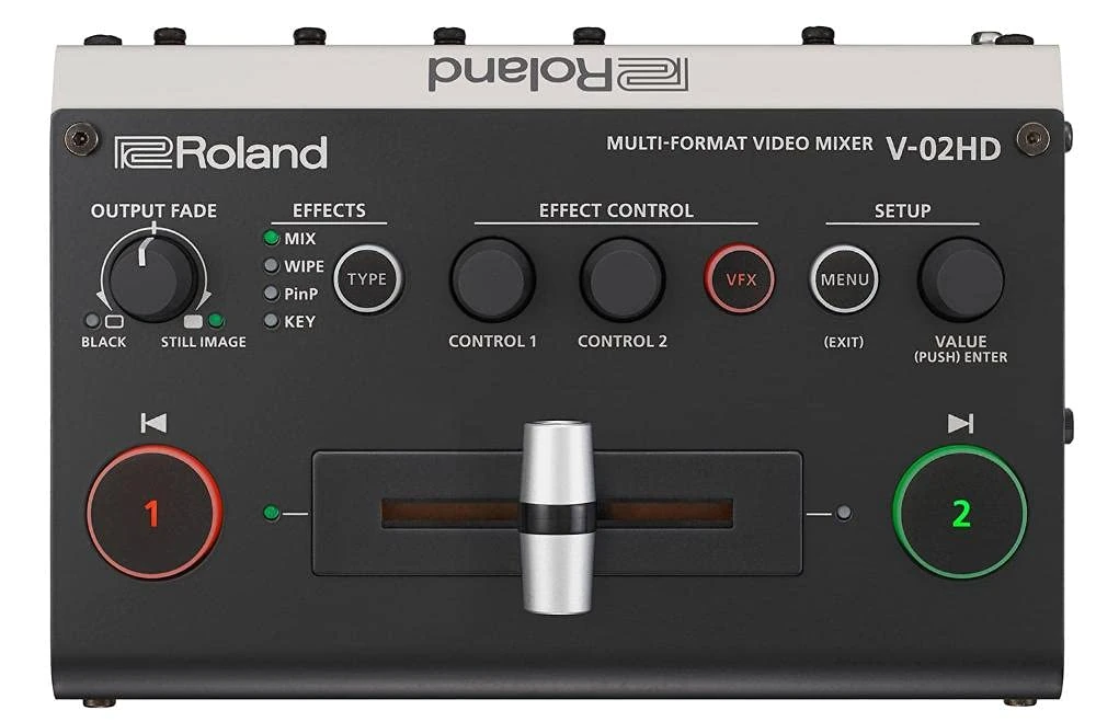 Roland V-02Hd Multi-format Video Mixer, Switcher, Scaler, Expander — with Audio Processing And Video Effects