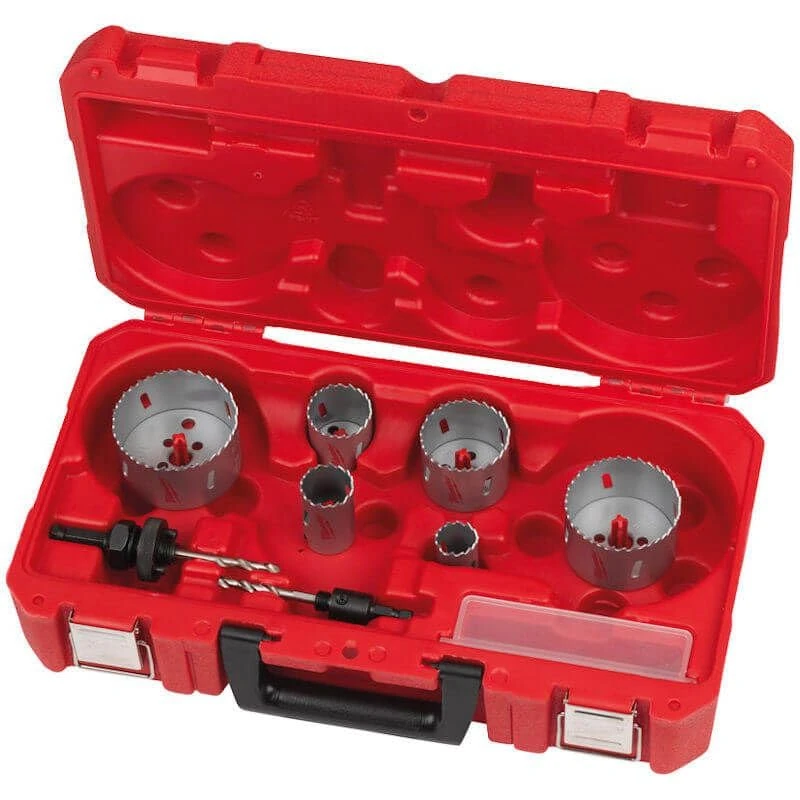 Milwaukee Contractor Bi-Metal Hole Saw Set 10 Pieces