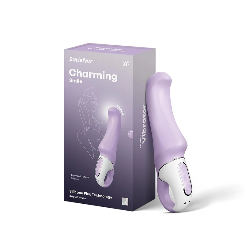 Satisfyer Charming Smile G-spot Vibrator | Clitoris Massager Adult Sex Toy | 12 Vibration Modes for Women | Waterproof (IPX7) & Rechargeable | Ultimate Sexual Pleasure - Image 1