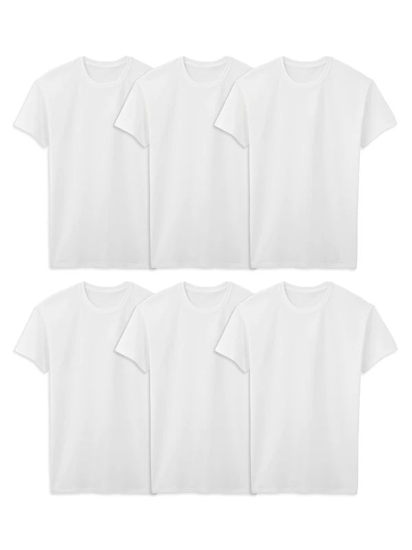 Fruit of the Loom Men's 6P27TAM Underwear, Tall Man-White-6 Pack, L (Pack of 6)
