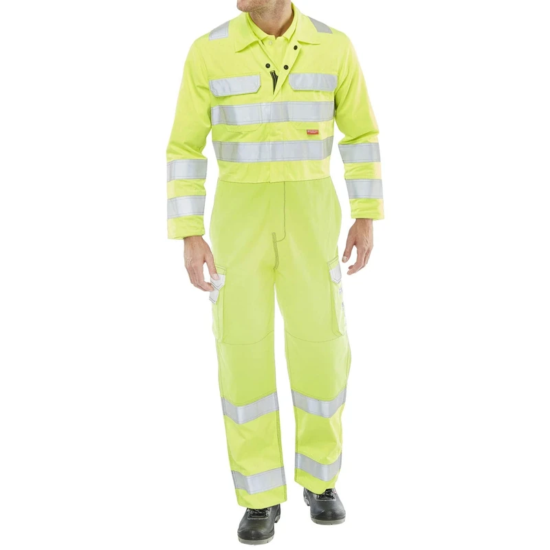 HIVIS YELLOW COVERALL 52