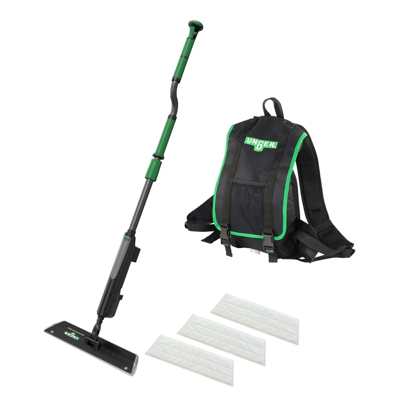 Unger Ergo Wax System Floor Coating Mop with Telescopic Handle - Image 1
