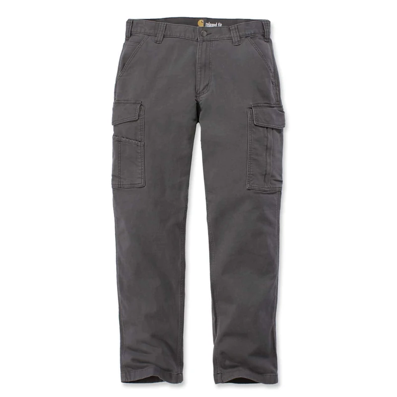 Carhartt Men's Rugged Flex® Relaxed Fit Canvas Cargo Work Pant, Shadow, W32/L34