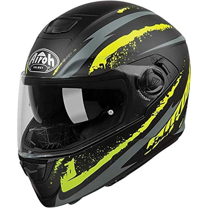 HELMET AIROH ST301 LOGO YELLOW MATT M - Image 1
