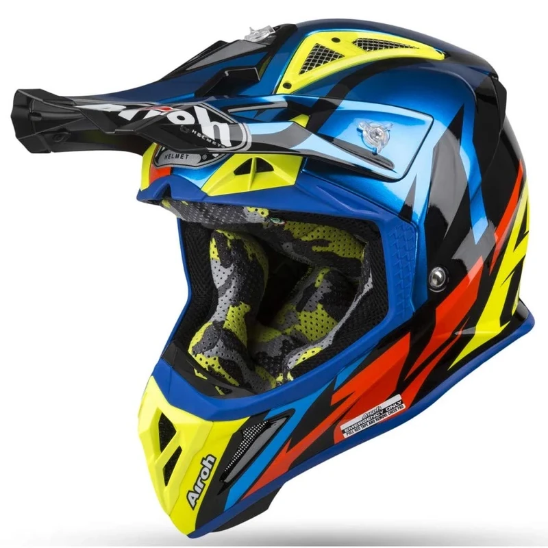 HELMET AIROH AVIATOR 2.3 AMS2 GREAT BLUE GLOSS S