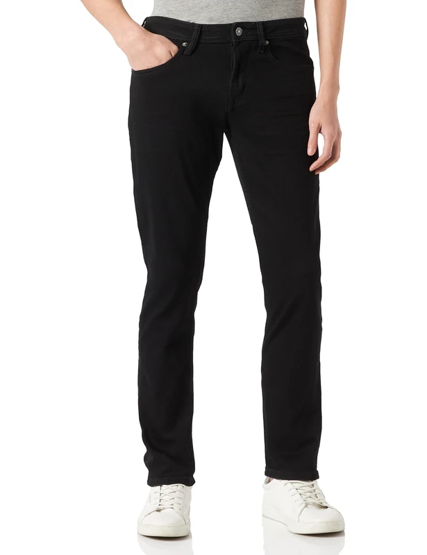 Tom Tailor Denim Men's 202212 Piers Slim Jeans, 10240 - Black Denim, 34W / 34L