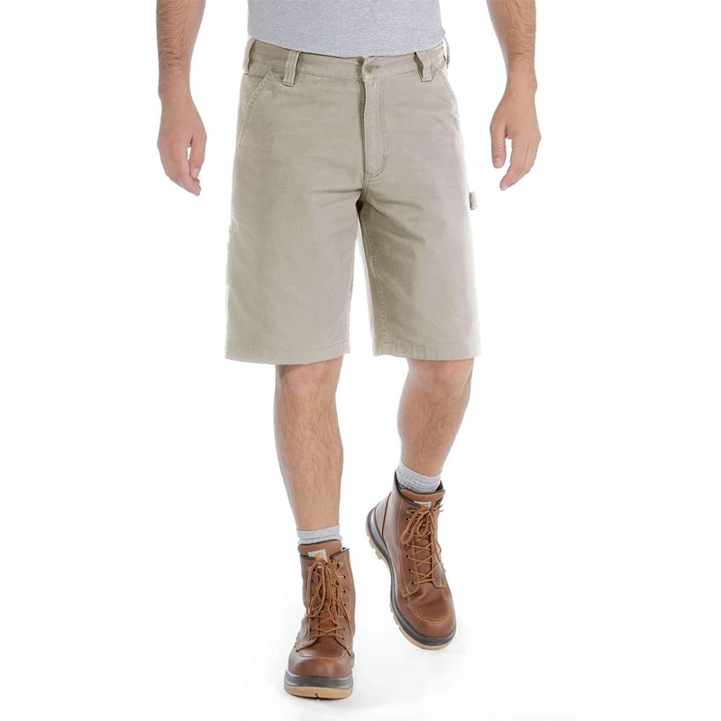 Carhartt Men's Rugged Flex® Relaxed Fit Canvas Utility Work Short, Tan, W34 - Image 1